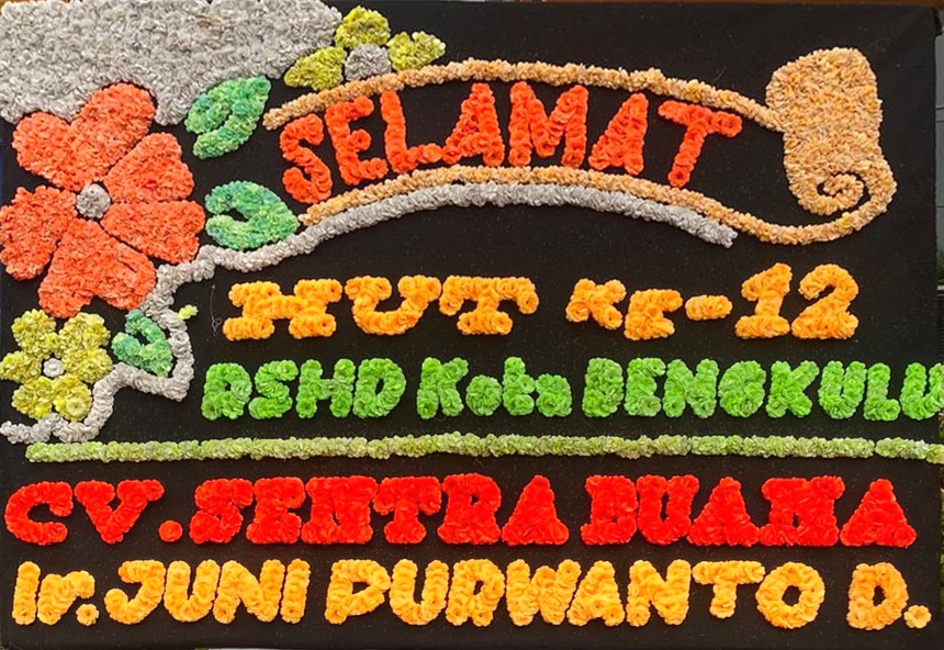 Corporate event flower board